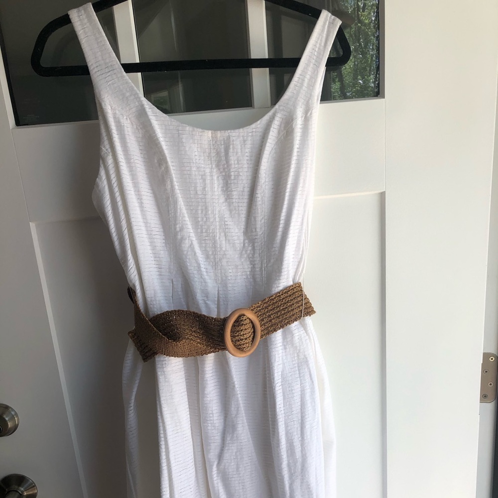 NWT Nine West White Fit & Flare Dress